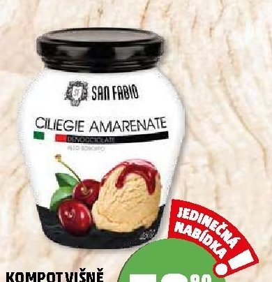 Kompot višně s amarettem San Fabio