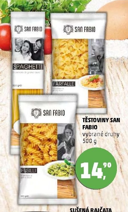 TĚSTOVINY SAN FABIO