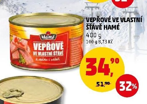 Vepřové ve vlastní šťávě Hamé