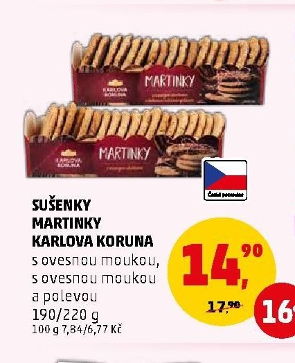 Sušenky Martinky Karlova Koruna