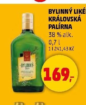 BYLINNÝ LIKÉR KRÁLOVSKÁ PALÍRNA