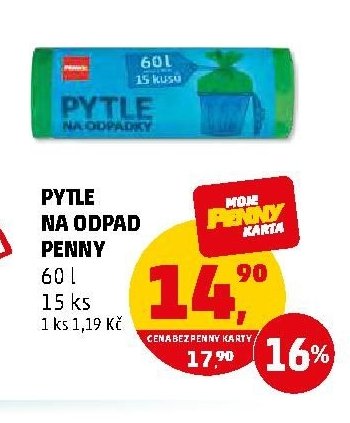 PYTLE NA ODPAD PENNY