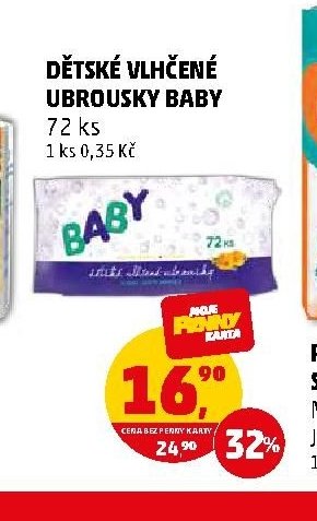DĚTSKÉ VLHČENÉ UBROUSKY BABY