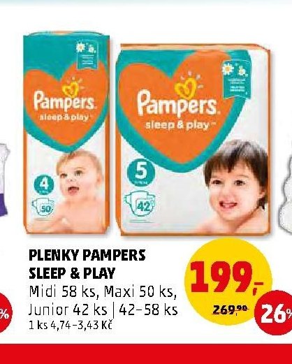 PLENKY PAMPERS SLEEP & PLAY