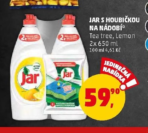 Jar s houbičkou na nádobí