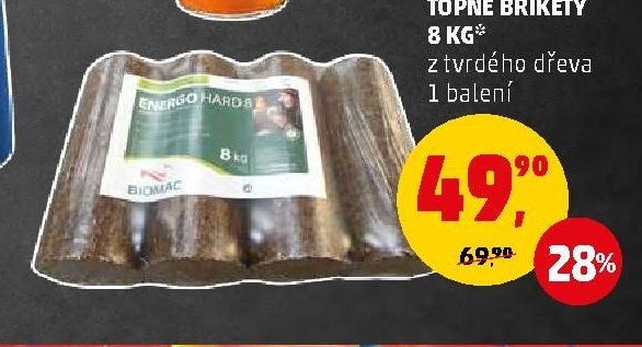 Topné brikety 8 kg