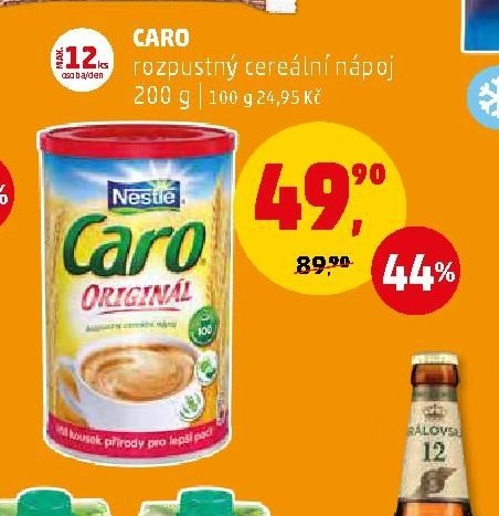 Caro rozpustný cereální nápoj