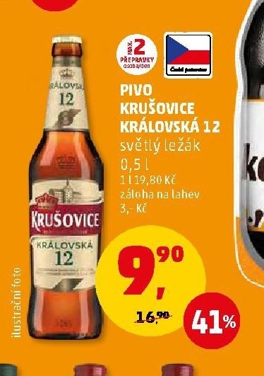 Pivo Krušovice Královská 12