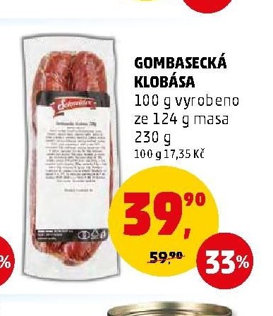 GOMBASECKÁ KLOBÁSA