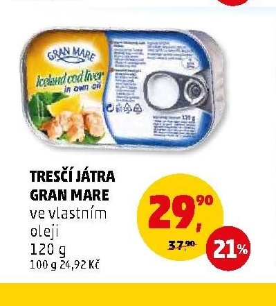 TRESČÍ JÁTRA GRAN MARE