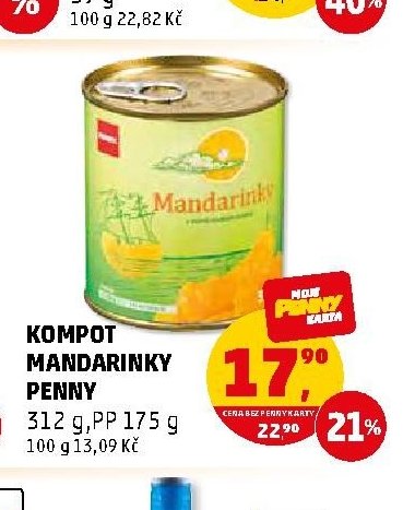Kompot mandarinky Penny