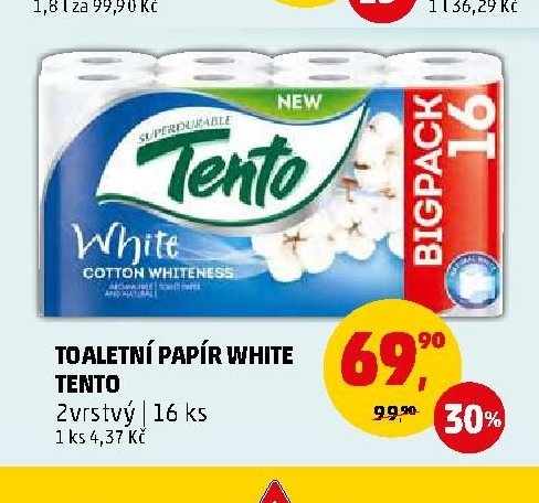 Toaletní papír White Tento