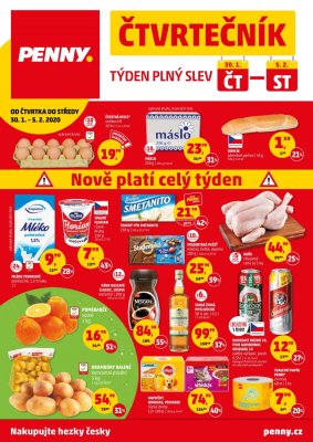 akční leták Penny Market 30.1.2020-5.2.2020