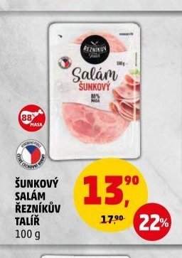 ŠUNKOVÝ SALÁM ŘEZNÍKŮV TALÍŘ