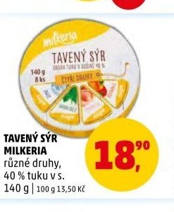 TAVENÝ SÝR MILKERIA