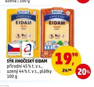 SÝR JIHOČESKÝ EIDAM