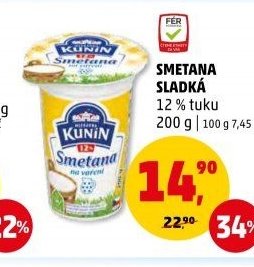 SMETANA SLADKÁ KUNÍN