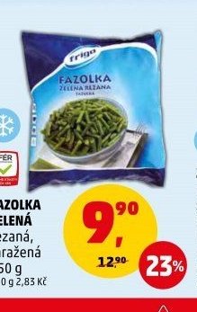 Fazolka zelená řezaná, mražená