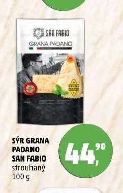 Sýr Grana Padano San Fabio strouhaný