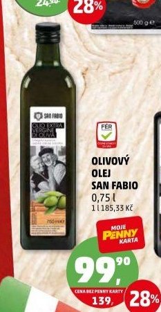 Olivový olej San Fabio 0,75 l