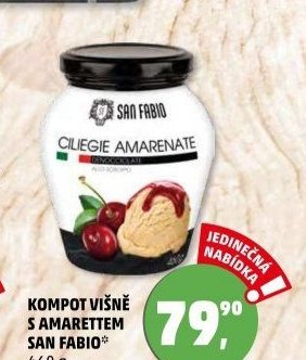 Kompot višně s amarettem San Fabio 460 g