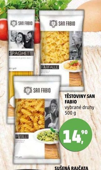TĚSTOVINY SAN FABIO