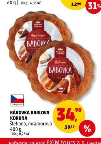 Bábovka Karlova Koruna