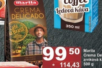 Zrnková káva Crema Delicado Marila