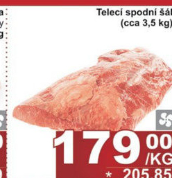 Telecí kýta spodní šál