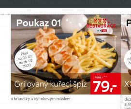 Grilovaný kuřecí špíz