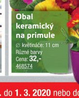 Obal keramický na primule - UNI HOBBY akcniletaky.com