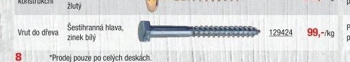 Vrut do dřeva - UNI HOBBY akcniletaky.com