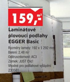 Laminátové plovoucí podlahy EGGER Basic - UNI HOBBY akcniletaky.com