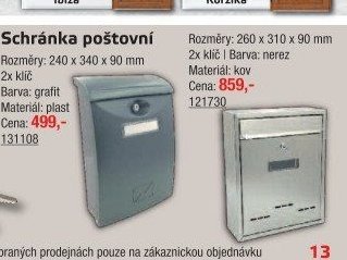 Schránka poštovní - UNI HOBBY akcniletaky.com