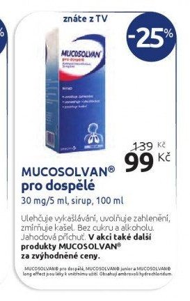 MUCOSOLVAN pro dospělé