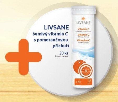 LIVSANE šumivý vitamin C s pomerančovou příchutí