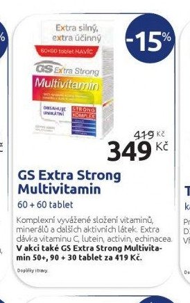 GS Extra Strong Multivitamin 60 + 60 tablet