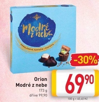 Bonboniéra Modré z nebe Orion