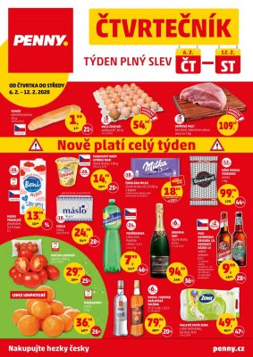 akční leták Penny Market 6.2.2020-12.2.2020