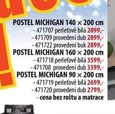 POSTEL MICHIGAN 140 x 200 cm - IDEA nábytek akcniletaky.com