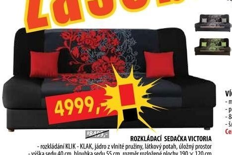 ROZKLÁDACÍ SEDAČKA VICTORIA - IDEA nábytek akcniletaky.com