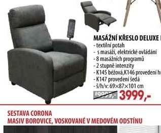MASÁŽNÍ KŘESLO DELUXE K147 - IDEA nábytek akcniletaky.com