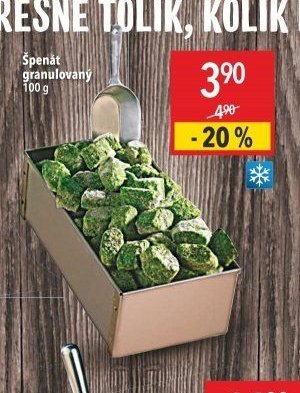 Špenát granulovaný