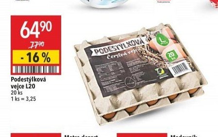 Podestýlková vejce L20