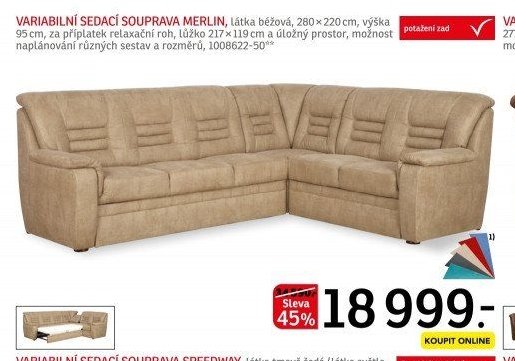 VARIABILNÍ SEDACÍ SOUPRAVA MERLIN - ASKO akcniletaky.com