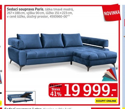 Sedací souprava Paris - ASKO akcniletaky.com