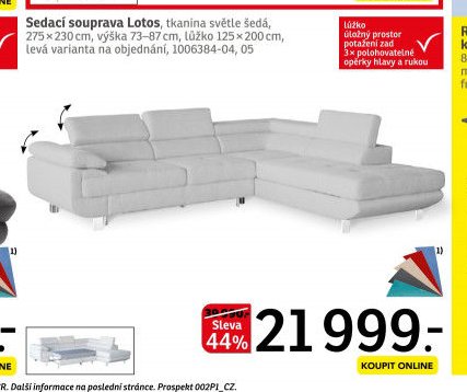 Sedací souprava Lotos - ASKO akcniletaky.com