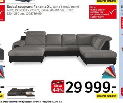 Sedací souprava Panama XL - ASKO akcniletaky.com