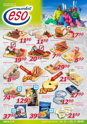 akční leták ESO MARKET 12.2.2020-23.2.2020