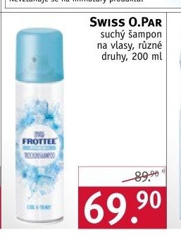 Swiss O.Par suchý šampon